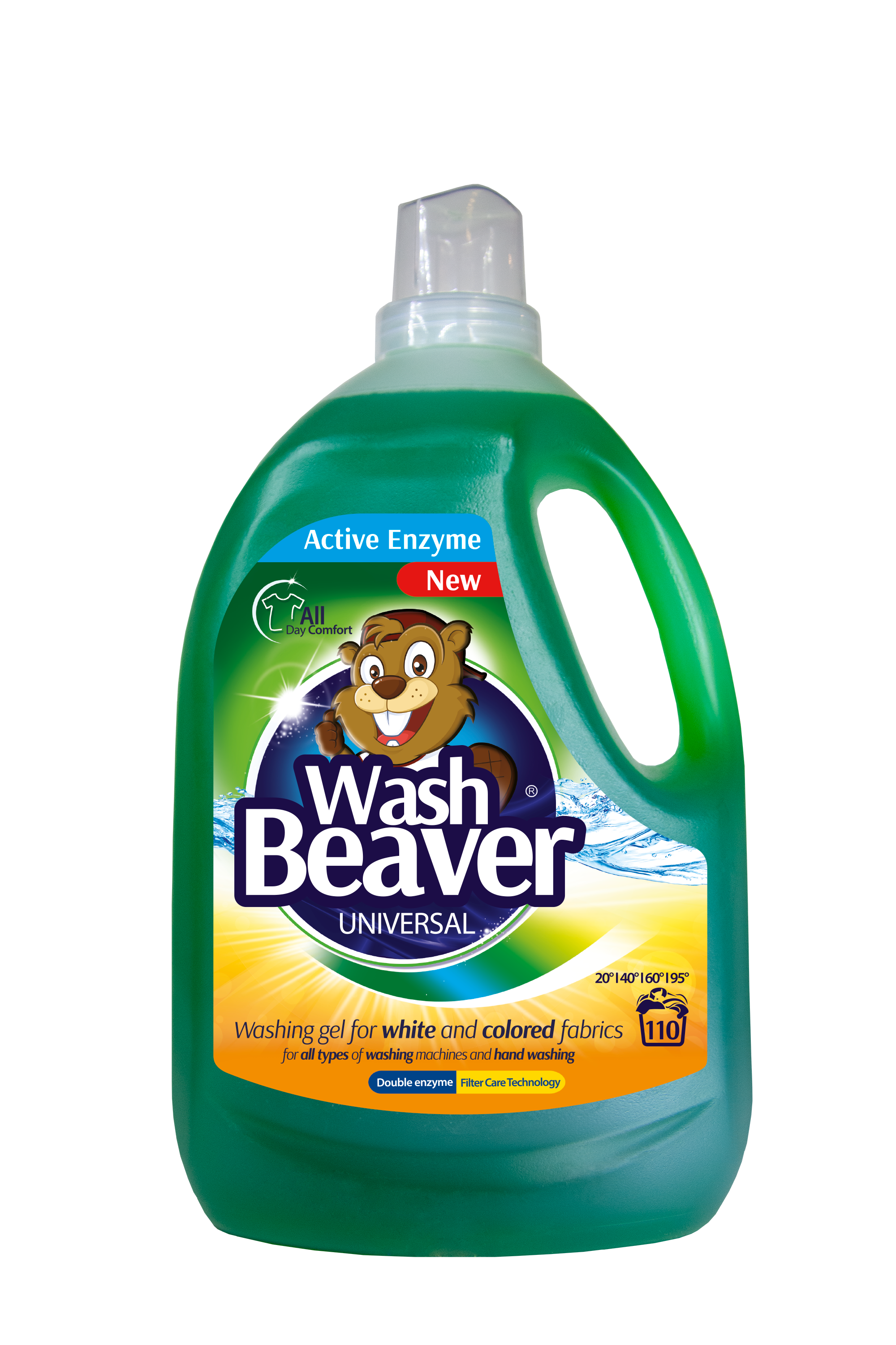 Жидкое средство Wash Beaver, для стирки, Universal, 3,3 л (041-1462) - фото 1
