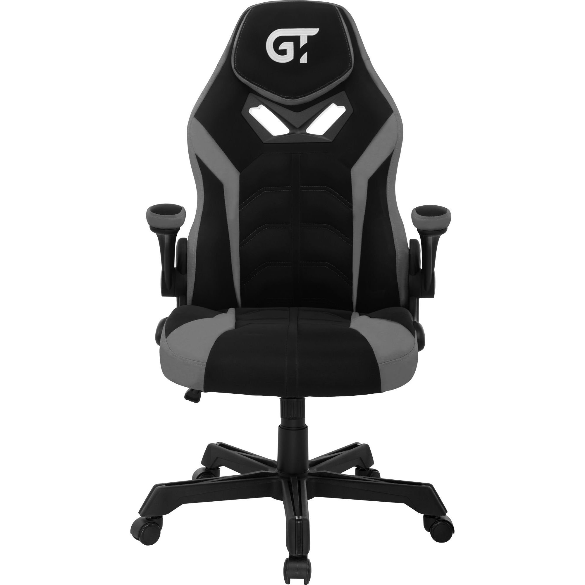 Геймерське крісло GT Racer чорне із сірим (X-2656 Black/Gray) - фото 1