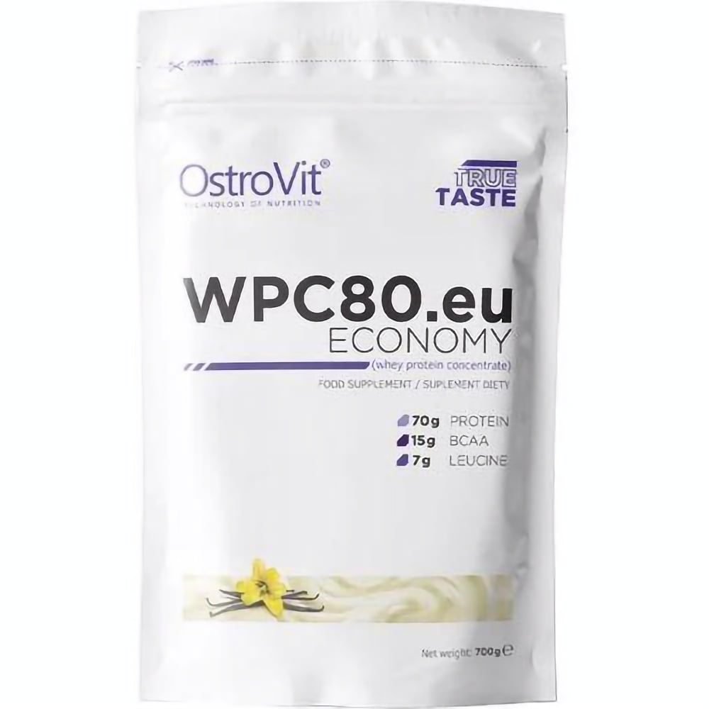 Протеин OstroVit WPC80.eu Economy Vanilla 700 г - фото 1