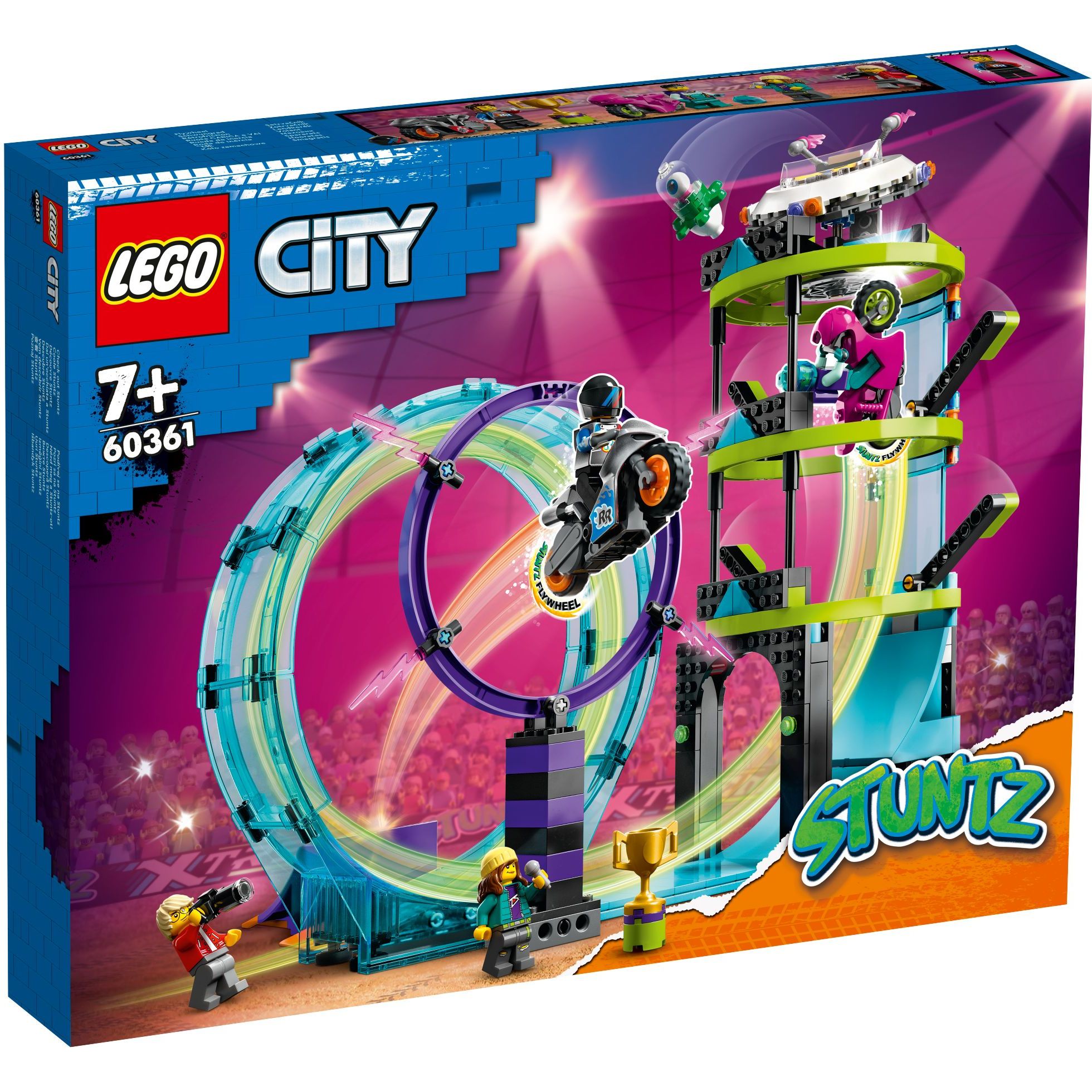 Конструктор LEGO City Невероятная задача для каскадеров, 385 деталей (60361) - фото 1