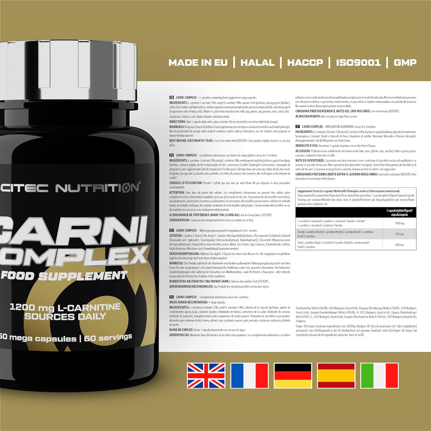 Карнітин Scitec Nutrition Carni Complex 60 капсул - фото 2