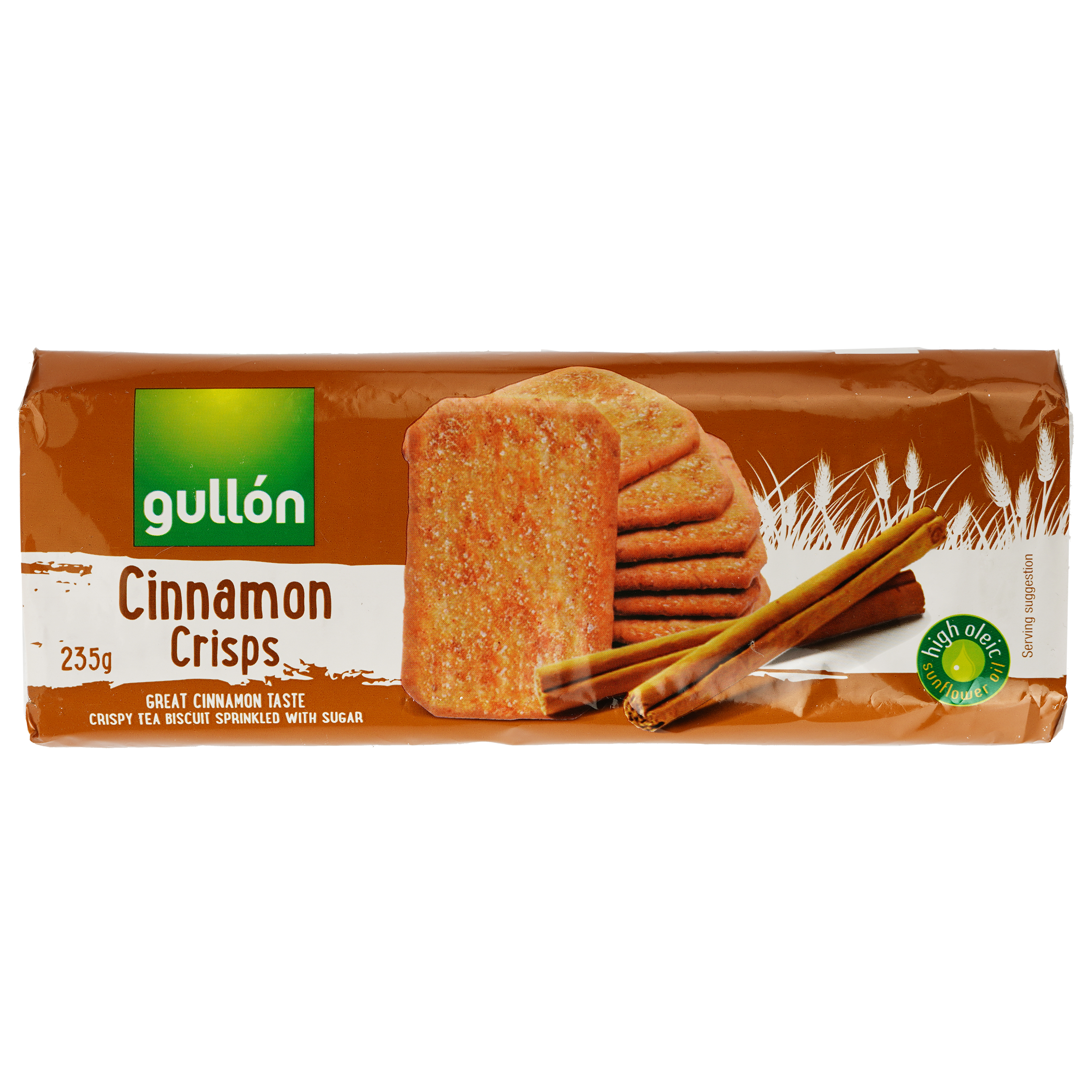 Печенье Gullon Cinnamon Crisps с корицей 235 г - фото 1