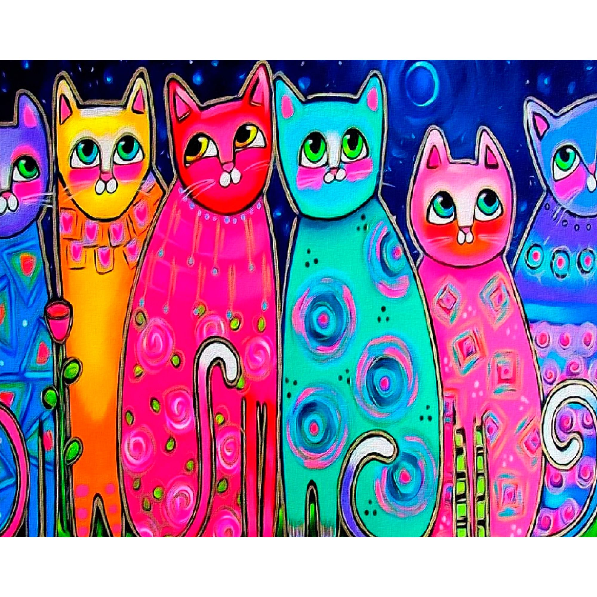 Алмазна мозаїка Santi Art cats, 40х50 см (954451) - фото 1