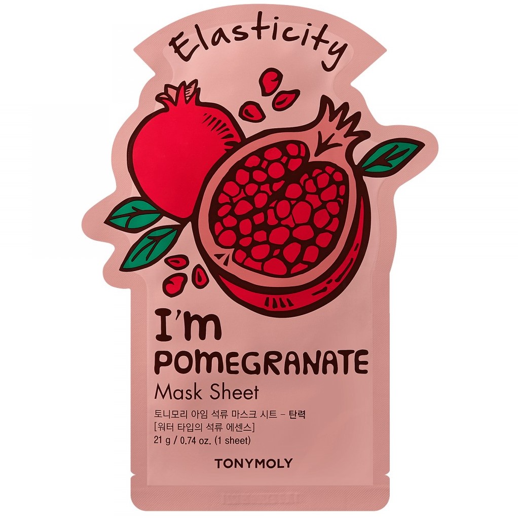 Маска тканевая для лица Tony Moly I’m Pomegranate Гранат, 21 мл - фото 1