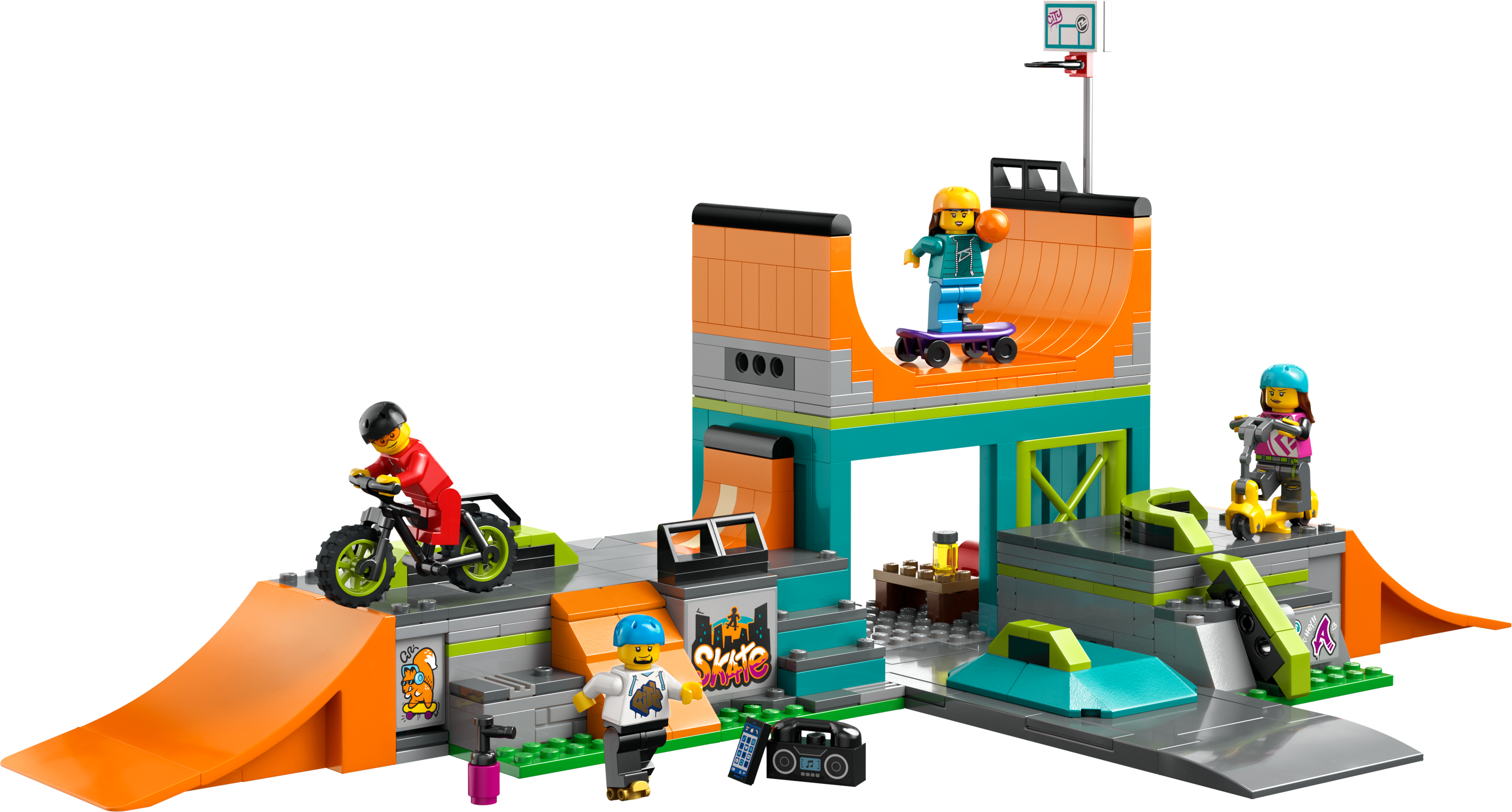 Конструктор LEGO City Уличный скейтпарк, 454 детали (60364) - фото 2