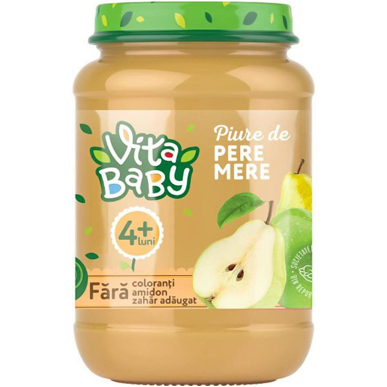 Упаковка пюре Vita Baby з груш та яблук без додавання цукру 180 г х 8 шт. Термін придатності до 21.04.2024 - фото 2