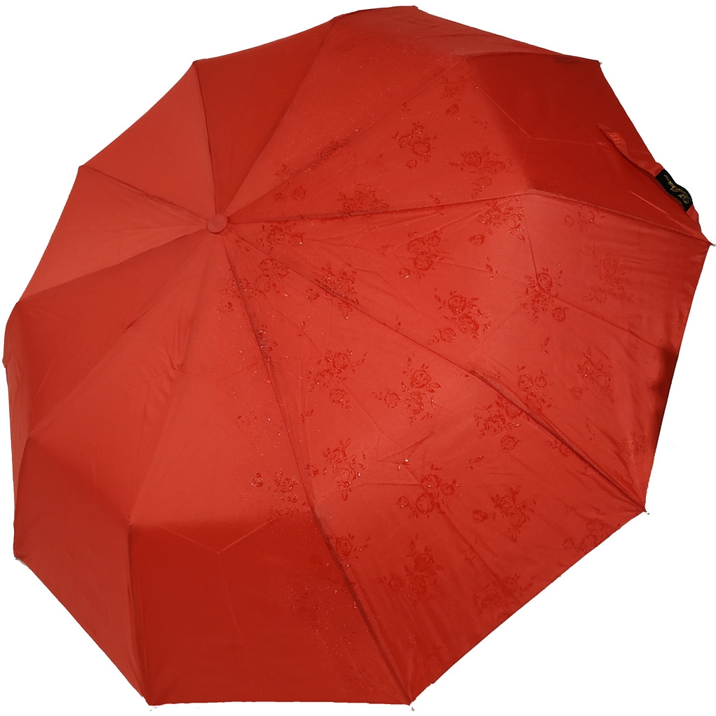 Женский складной зонтик полуавтомат Bellissimo 99 см красный - фото 1