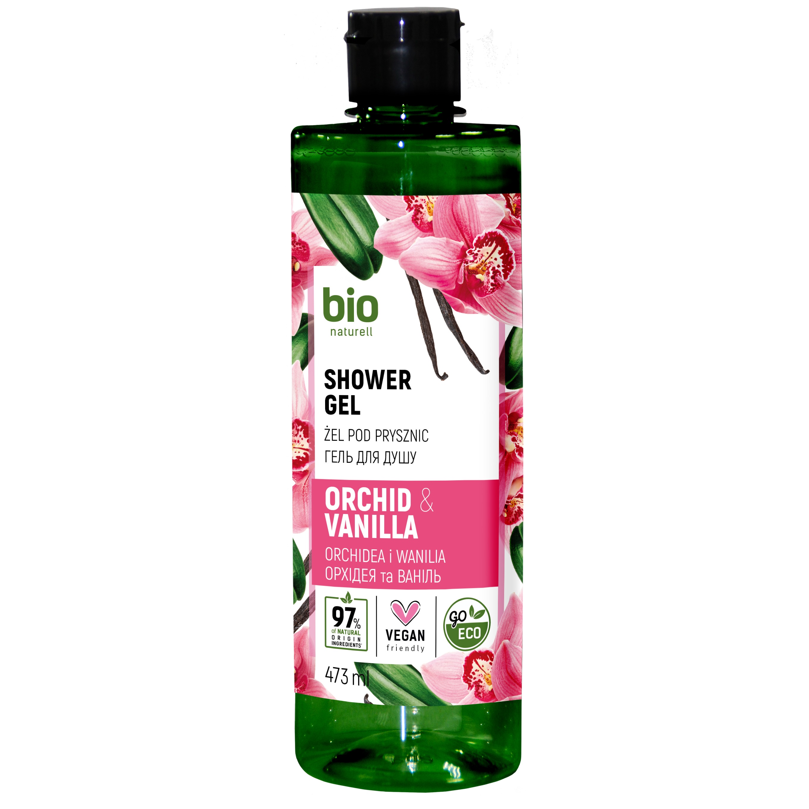 Гель для душу Bio Naturell Orchid&Vanilla Shower gel, 473 мл - фото 1