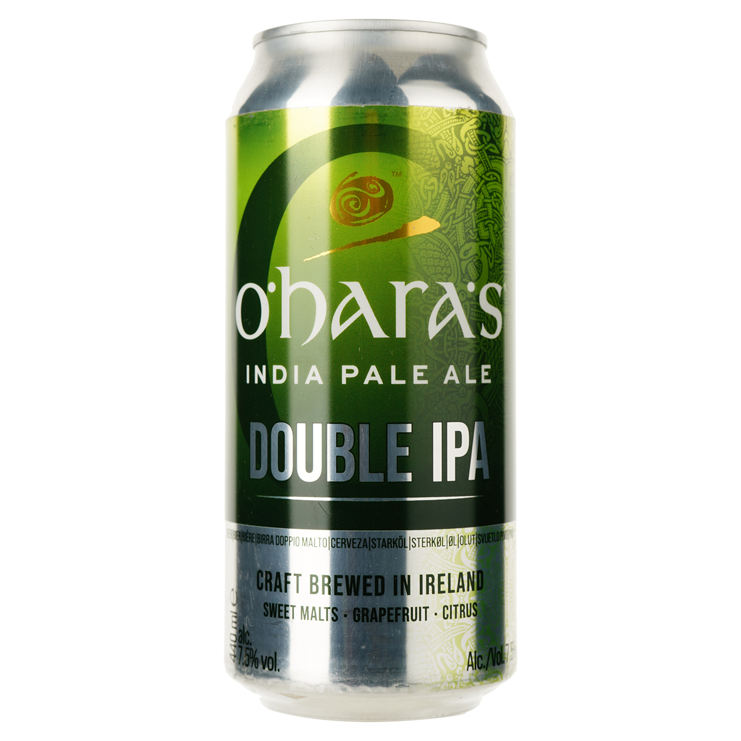 Пиво O'Hara's Double IPA, напівтемне, 7,5%, з/б, 0,44 л - фото 1