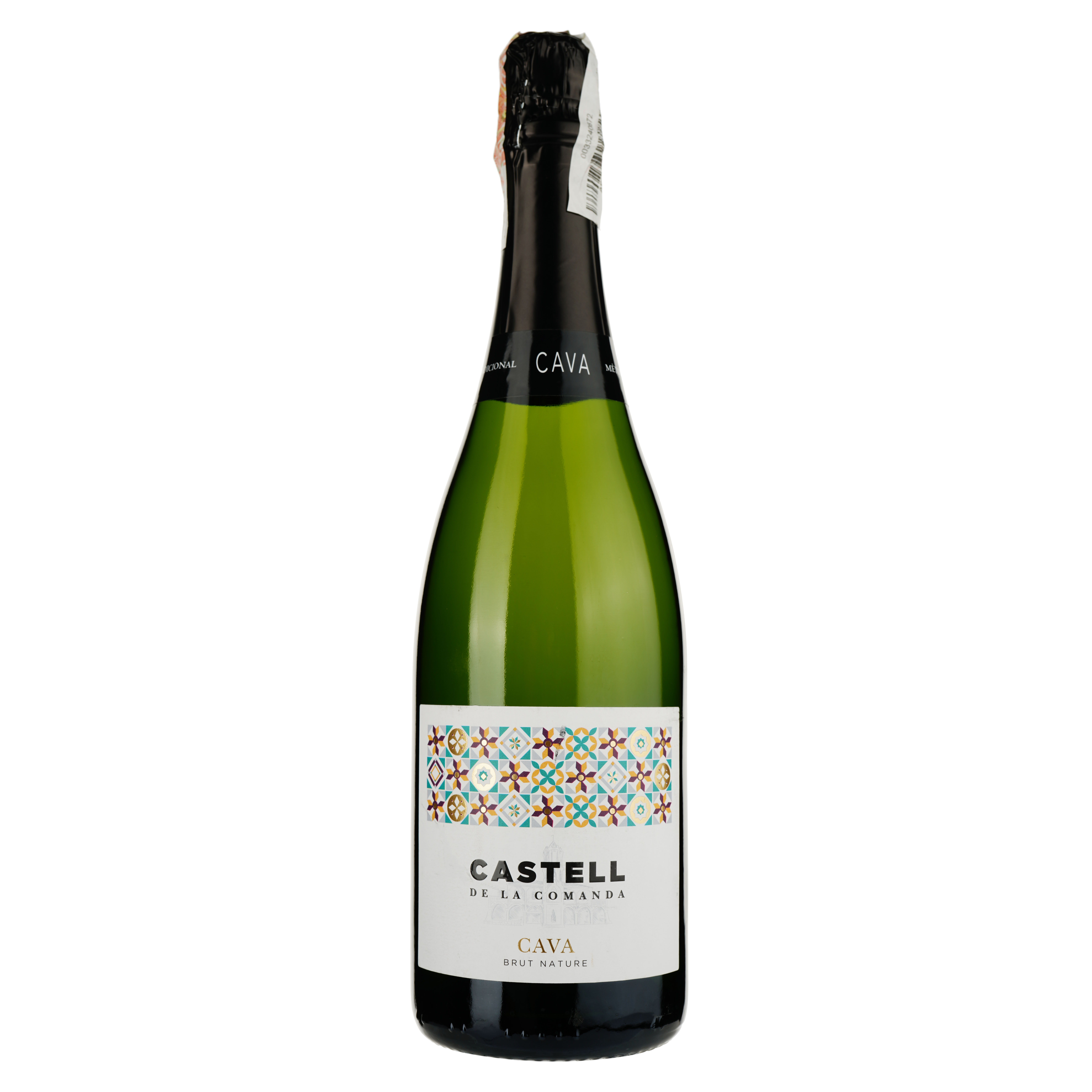 Вино игристое Castell De La Comanda Cava Brut Nature, белое, сухое, 11,5%, 0,75 л (80782) - фото 1