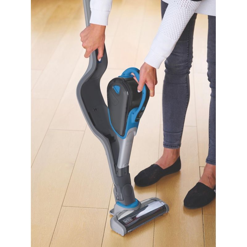 Пылесос Black+Decker Smart Tech SVJ520BFS серо-синий - фото 6