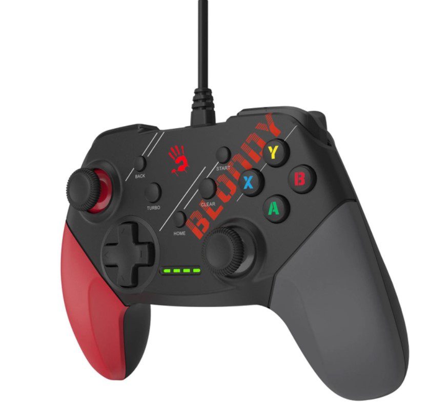 Геймпад джойстик A4Tech Gamepad Bloody GPR-30 Sports червоний з сірим - фото 2