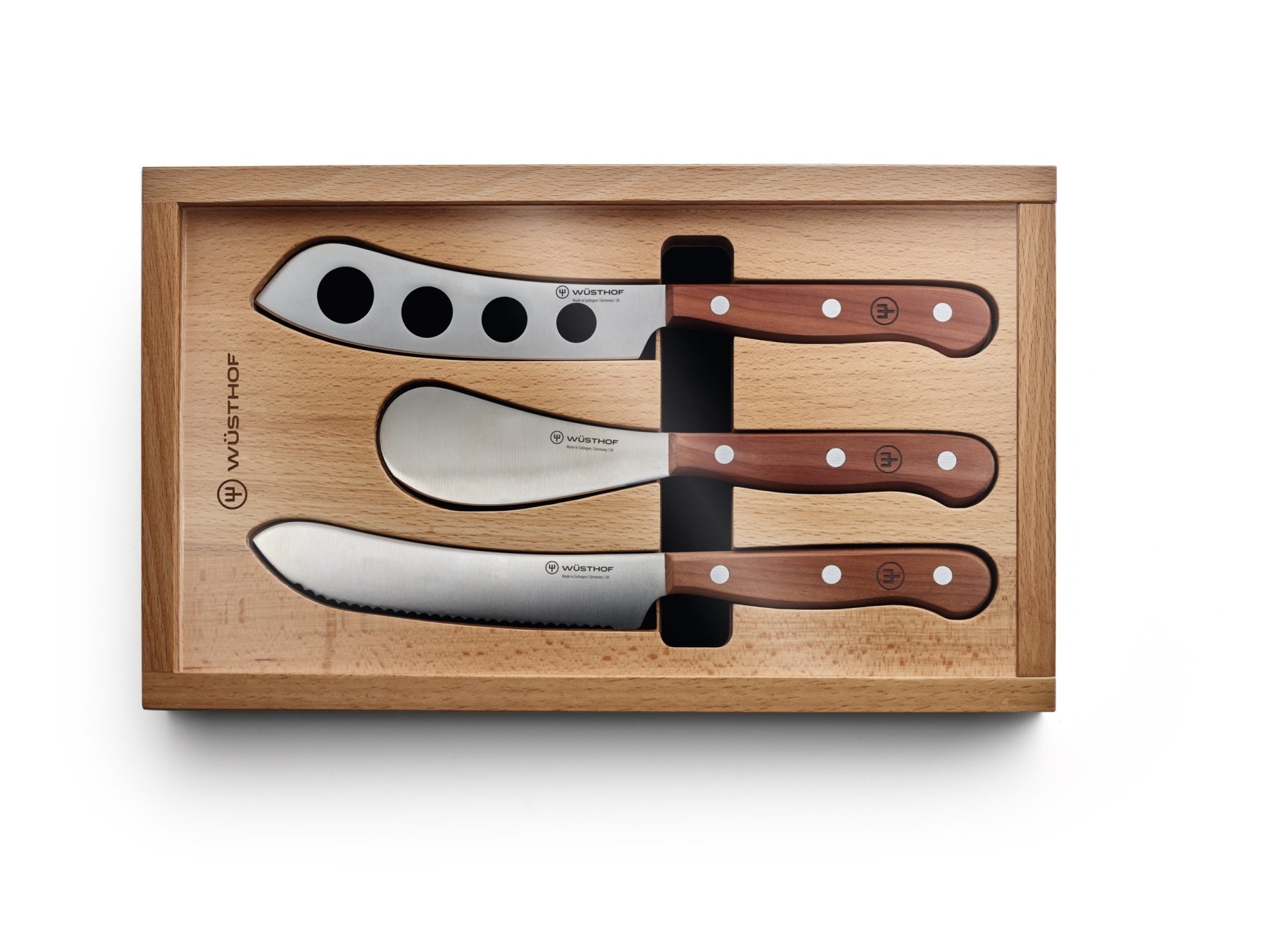 Набір ножів Wuesthof Charcuterie Set, у дерев'яній коробці, 3 предмети (1069560302) - фото 2
