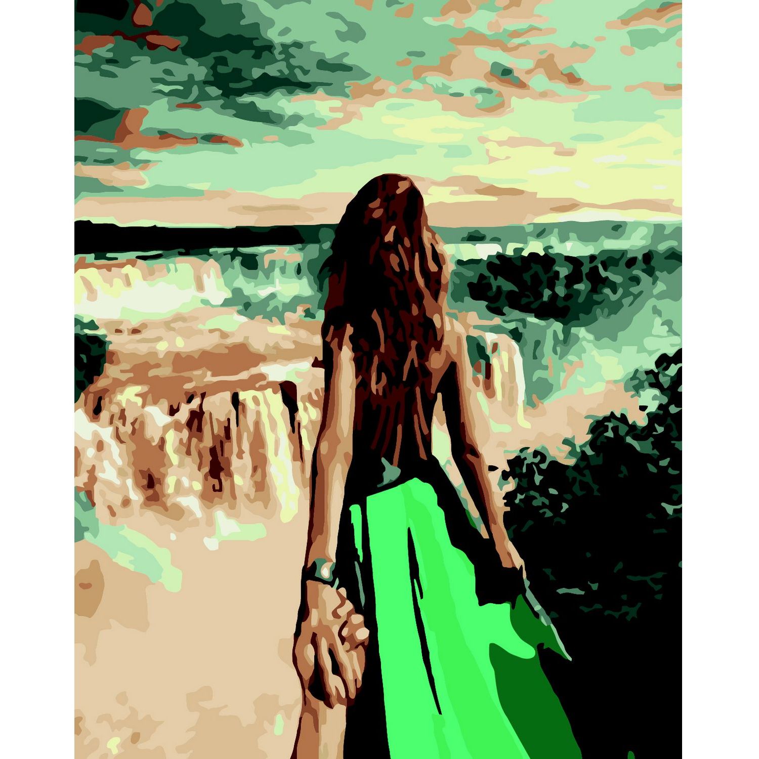 Картина по номерам ZiBi Art Line У водопада 40х50 см (ZB.64202) - фото 1