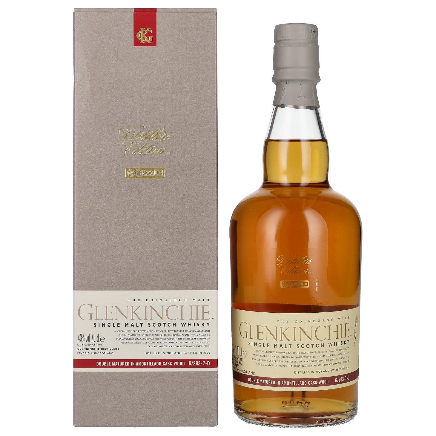 Віскі Glenkinchie Distillers Edition Single Malt Scotch Whisky, 43%, 0,7 л - фото 1