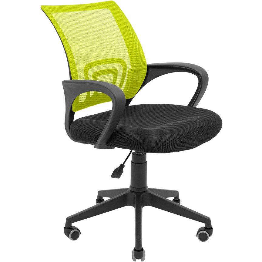 Крісло офісне Richman Спайдер Ю Пластик Піастра сітка чорний + жовтий (RCM-1093) - фото 1