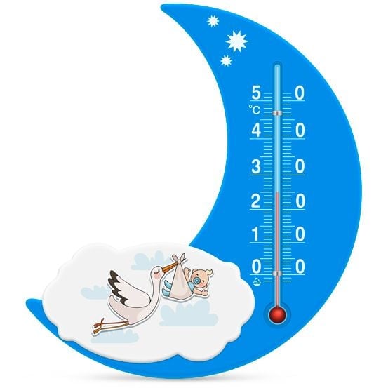 Термометр Стеклоприбор Сувенир П-17 Луна Аист, голубой (300197) - фото 1