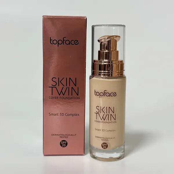 Тональная основа TopFace Skin Twin Cover Foundation PT464 тон 04, 32 мл - фото 3