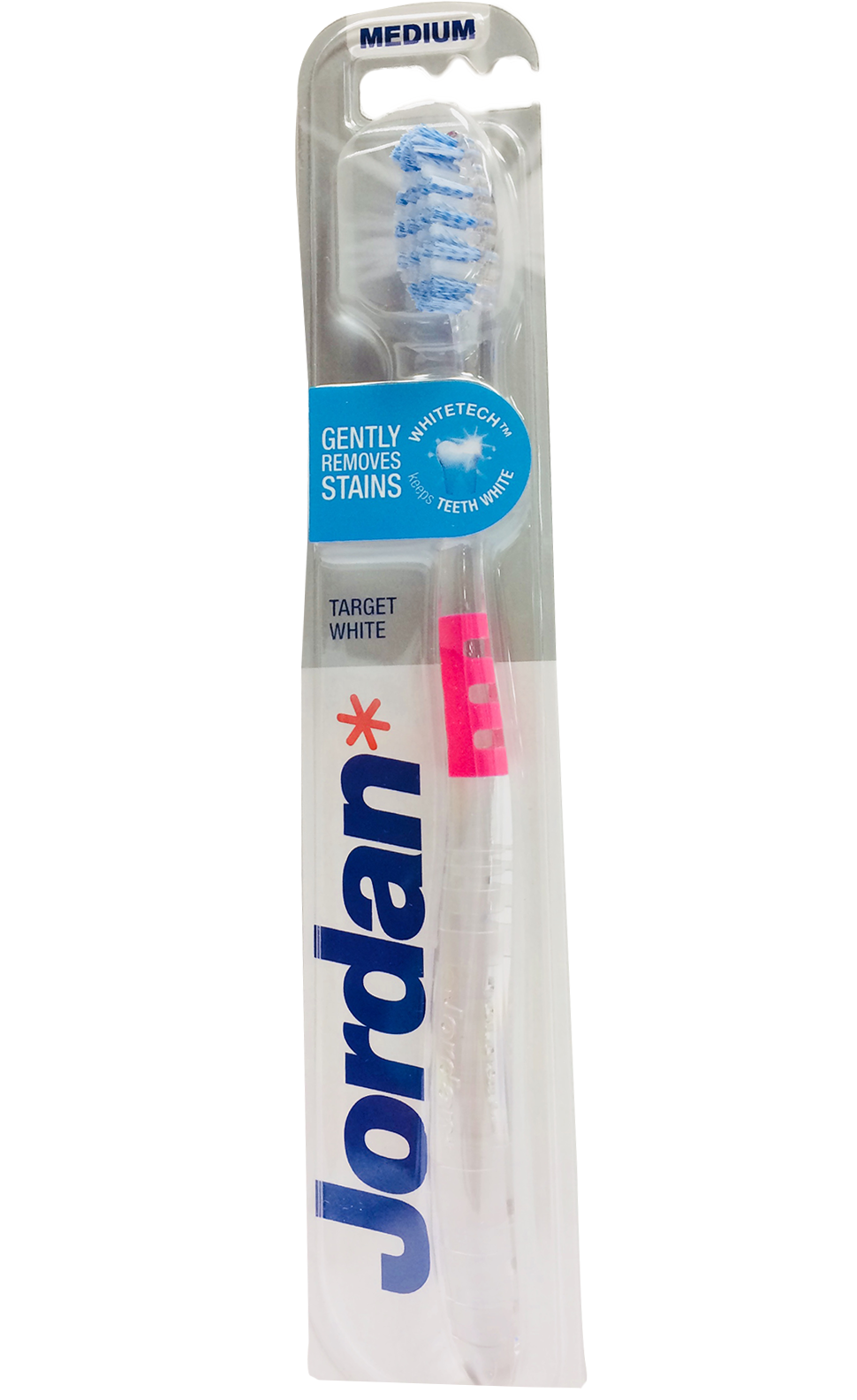 Зубна щітка Jordan Target White, рожевий - фото 1