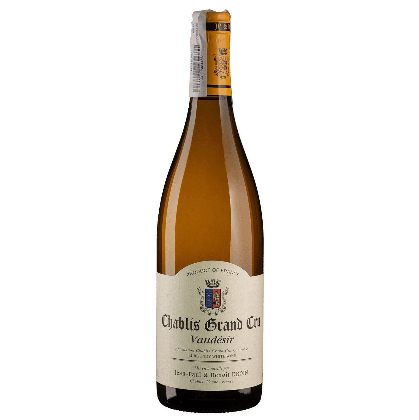 Вино Jean-Paul & Benoit Droin Chablis Vaudesir 2021, белое, сухое 0,75 л (R2072) - фото 1