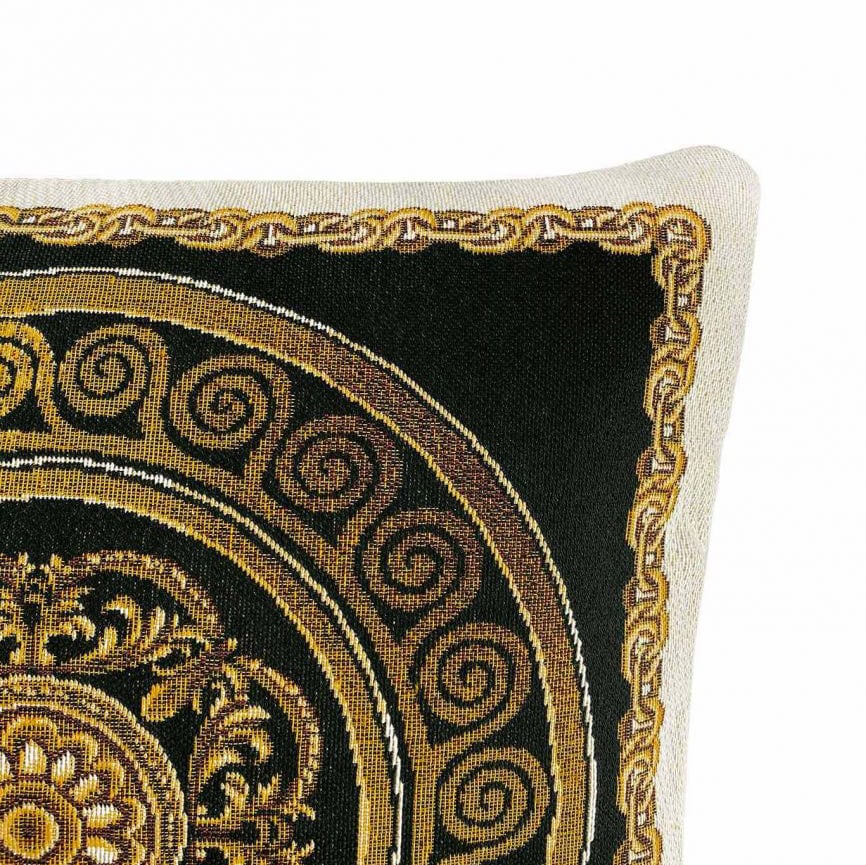 Наволочка Прованс Baroque-2, 45х45 см, чорний із золотим (25616) - фото 2