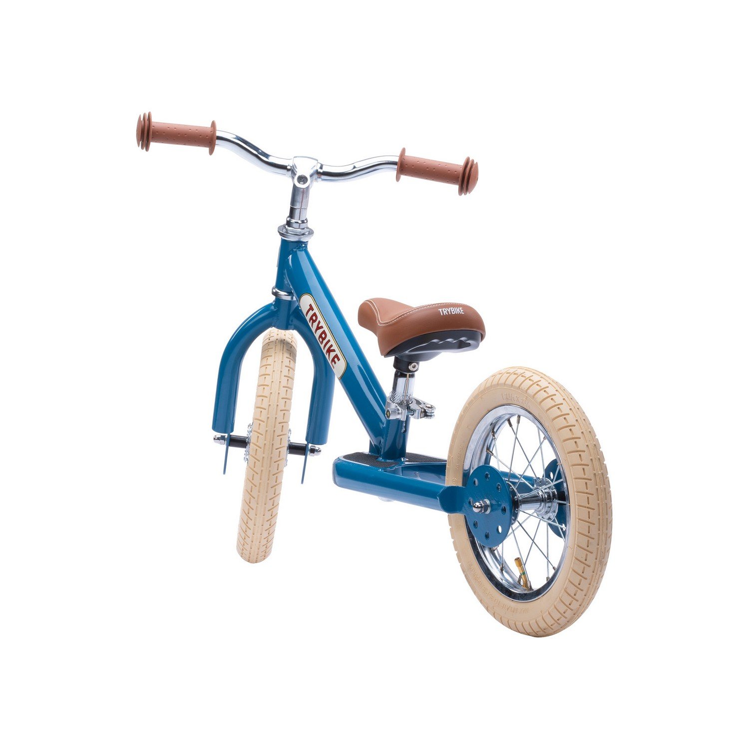 Двухколесный балансирующий велосипед Trybike steel 2 в 1, синий (TBS-2-BLU-VIN) - фото 4