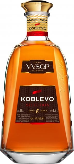 Коньяк Украины Коблево Selection VVSOP 5 звезд, 40%, 0,5 л (828982) - фото 1