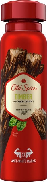 Аерозольний дезодорант-антиперспірант Old Spice Timber з ароматом м'яти, 150 мл - фото 1