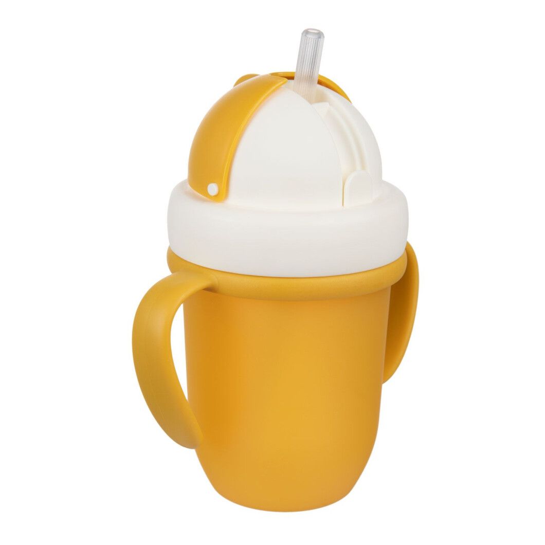 Кружка с силиконовой трубочкой Canpol babies Matte Pastels, 210 мл, желтый (56/522_yel) - фото 6