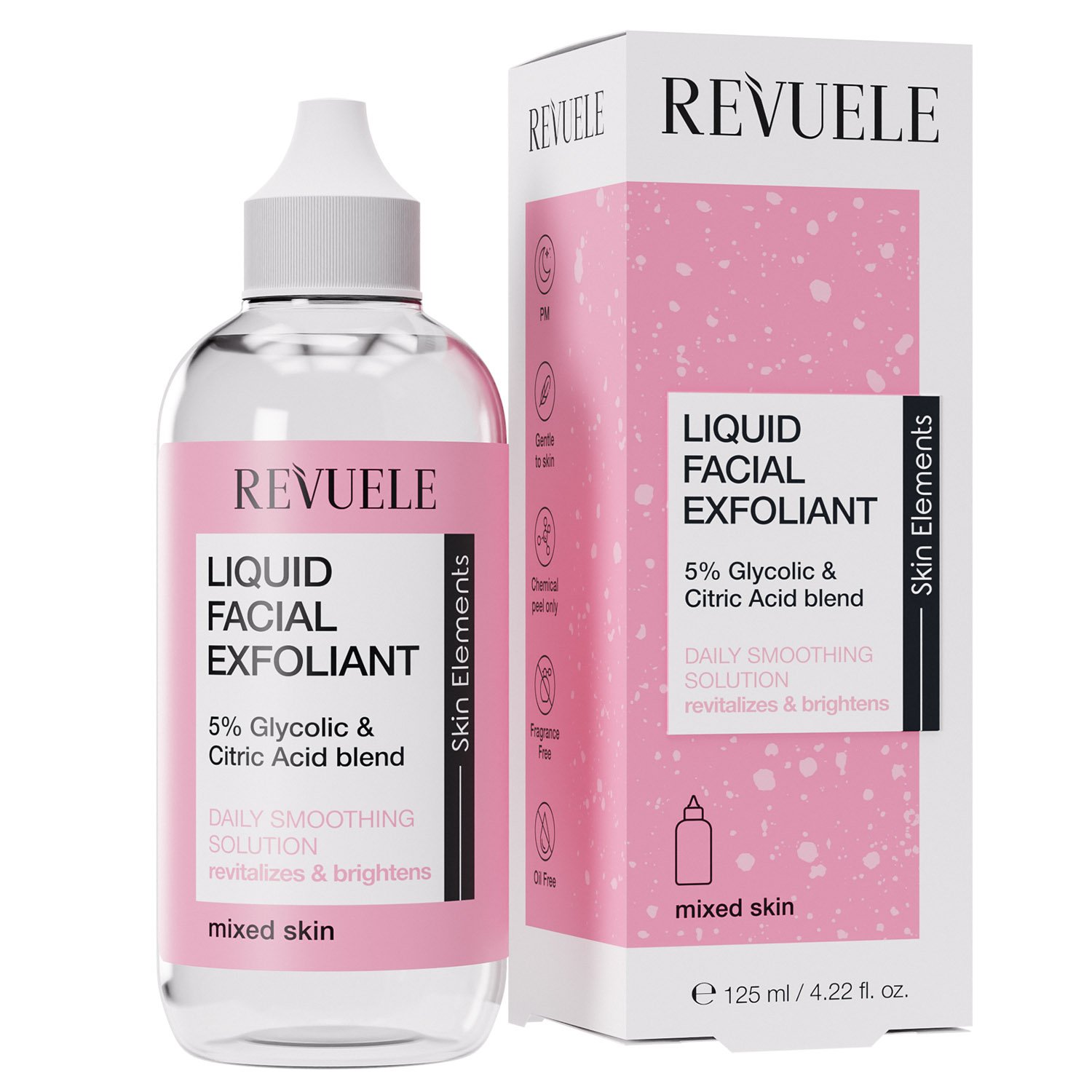 Эксфолиант Revuele Liquid Facial Exfoliant 5% Glycolic&Citric Acid blend для комбинированной кожи, 125 мл - фото 1