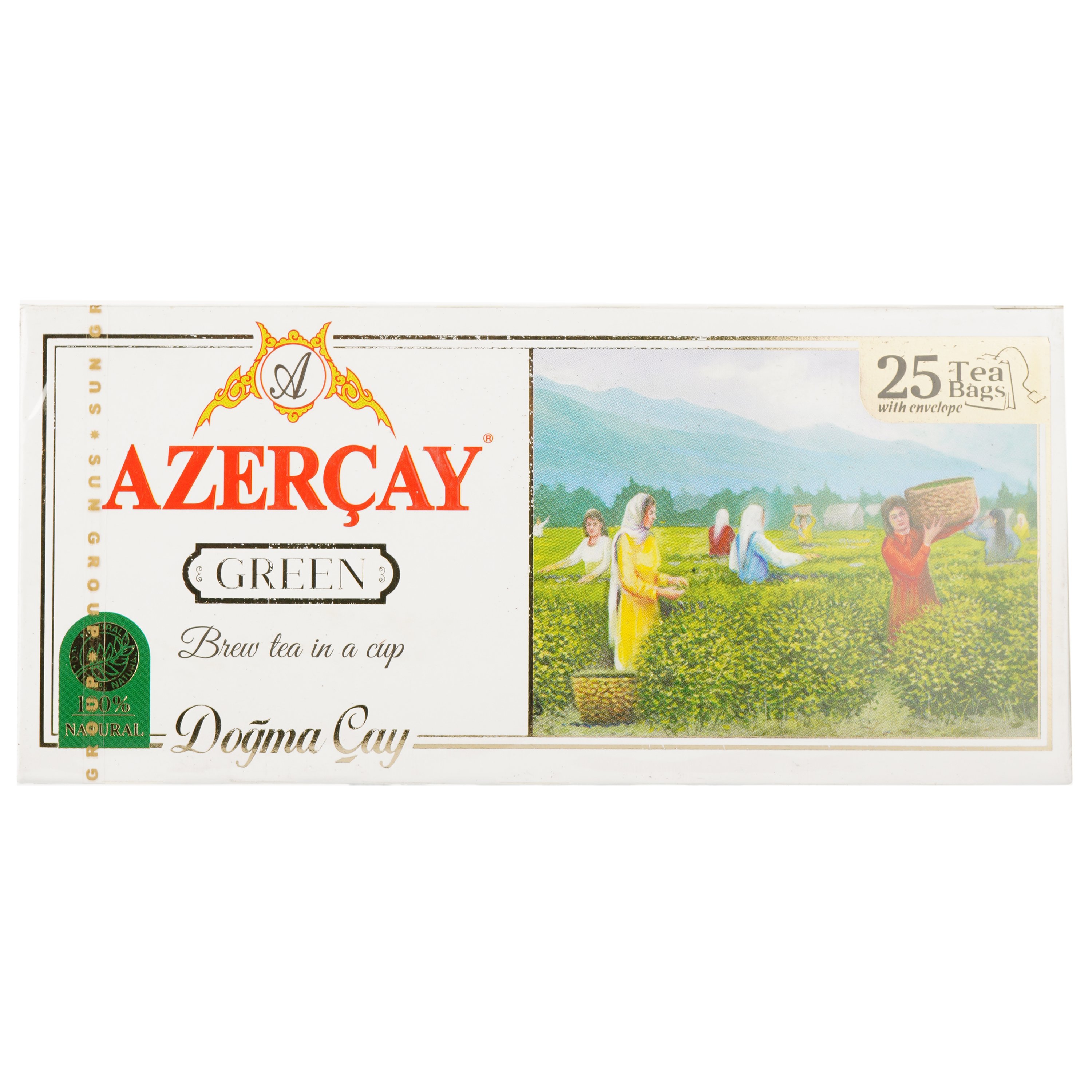 Чай зелений Azercay Classic, 25 пакетиків (580331) - фото 1