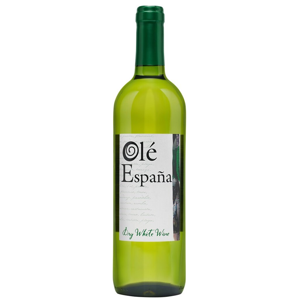 Вино Ole Espana, белое, сухое, 11%, 0,75 л (498865) - фото 1