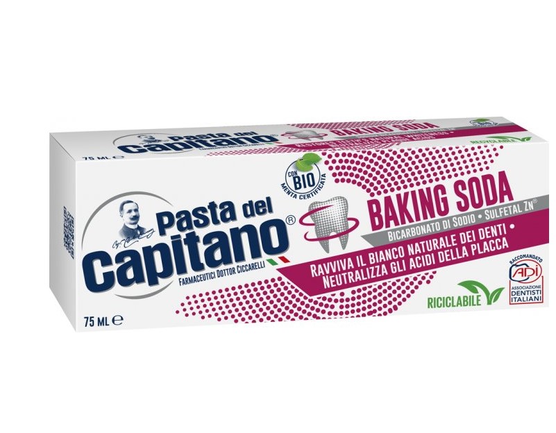 Зубна паста Pasta del Capitano Baking Soda Відбілююча, 75 мл - фото 2