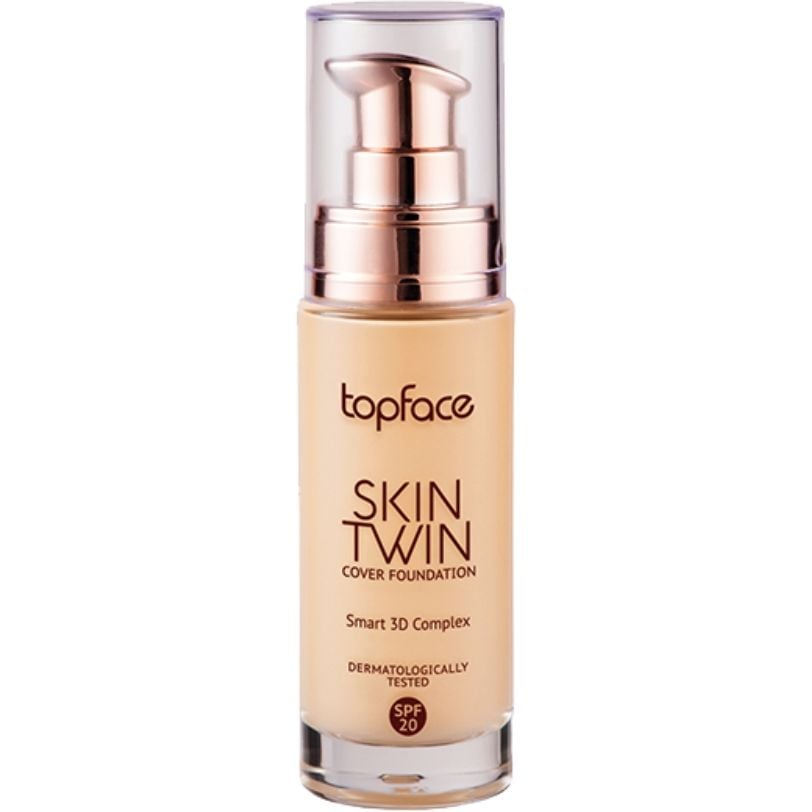 Тональная основа TopFace Skin Twin Cover Foundation PT464 тон 02, 32 мл - фото 1