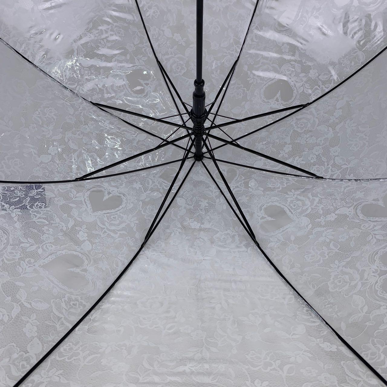 Дитяча парасолька-палиця напівавтомат S&L 84 см біла - фото 3