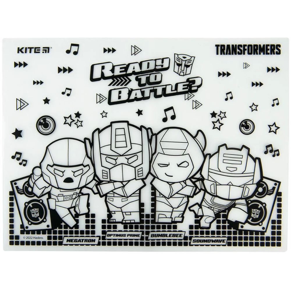 Підкладка розмальовка Kite Transformers 30х40 см силіконова (TF22-424) - фото 4