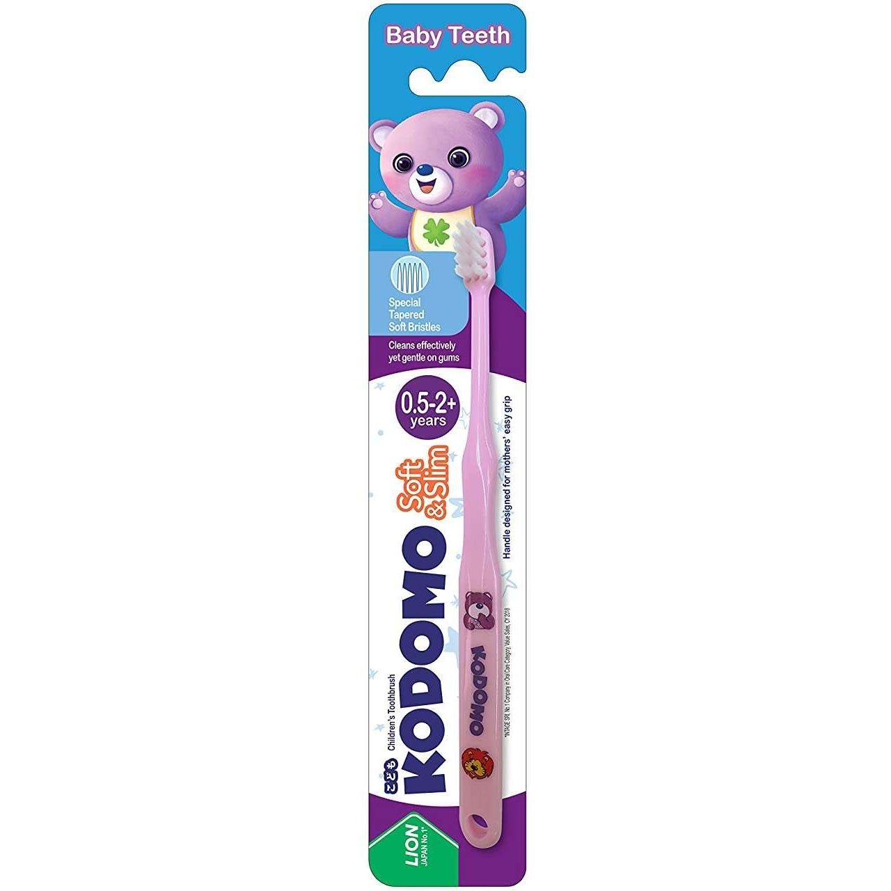 Зубна щітка Kodomo Soft & Slim, 0,5 - 2 роки - фото 1
