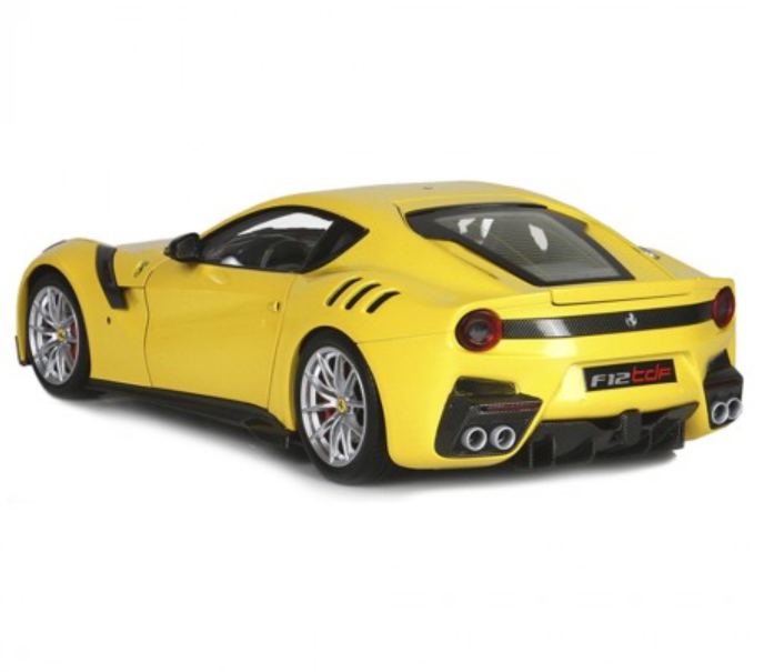 Автомодель Bburago Ferrari F12TDF желтый (18-26021) - фото 2