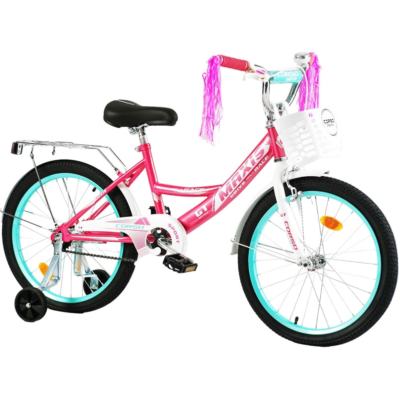 Велосипед 2-х колісний Corso Maxis 20 дюймів рожевий 283804 - фото 1