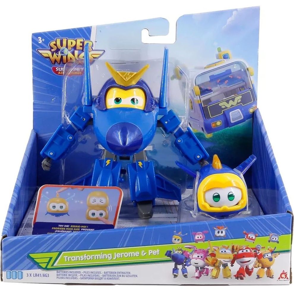 Игровой набор Super Wings Transforming Джером и любимцем (EU770443) - фото 2