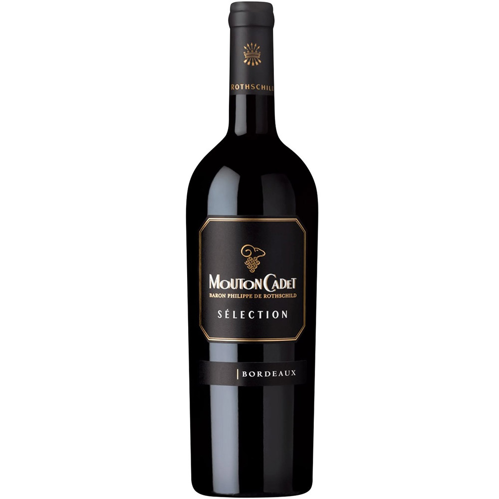 Вино Baron Philippe de Rothschild Selection Mouton Cadet Bordeaux Rouge, красное, сухое, 0,75 л - фото 1