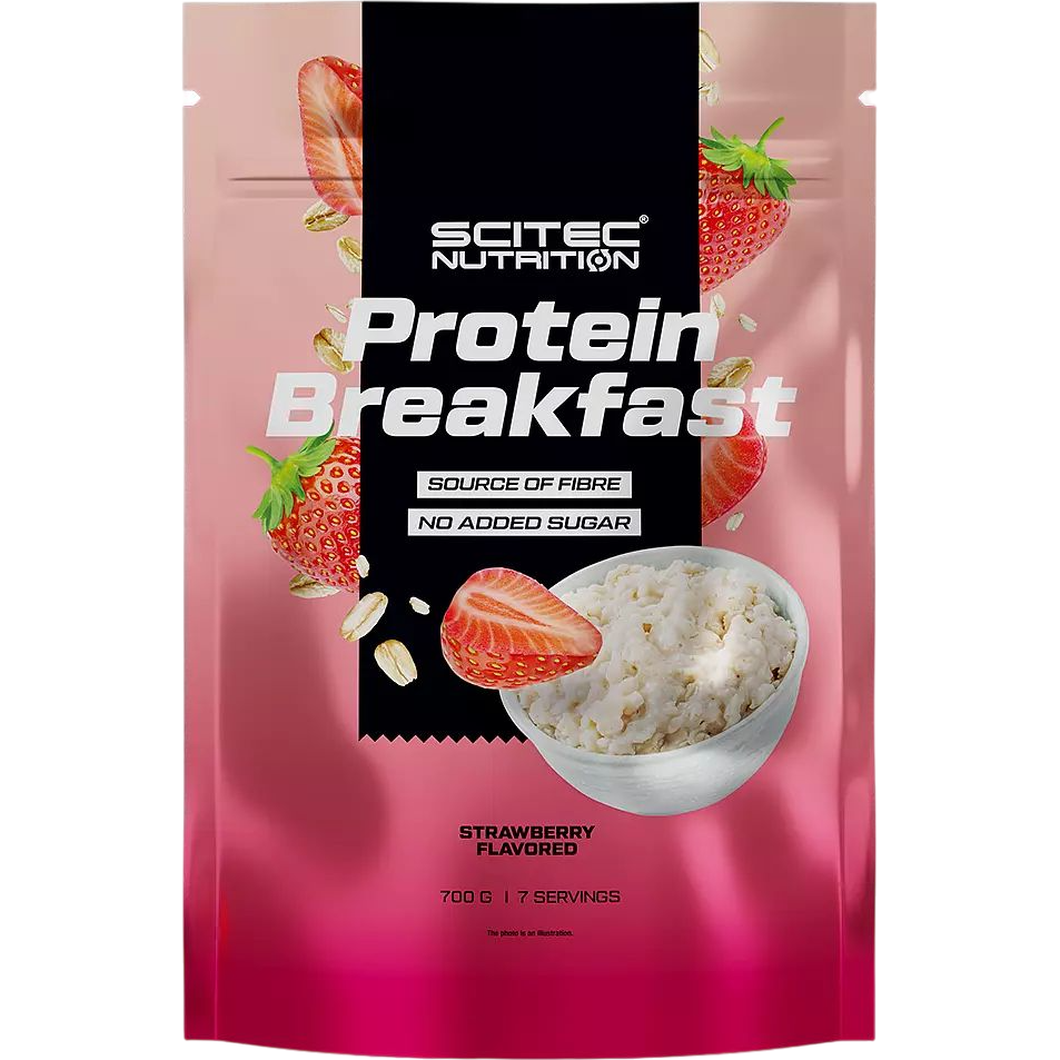 Протеиновый завтрак Scitec Nutrition Protein Breakfast Strawberry 700 г - фото 1