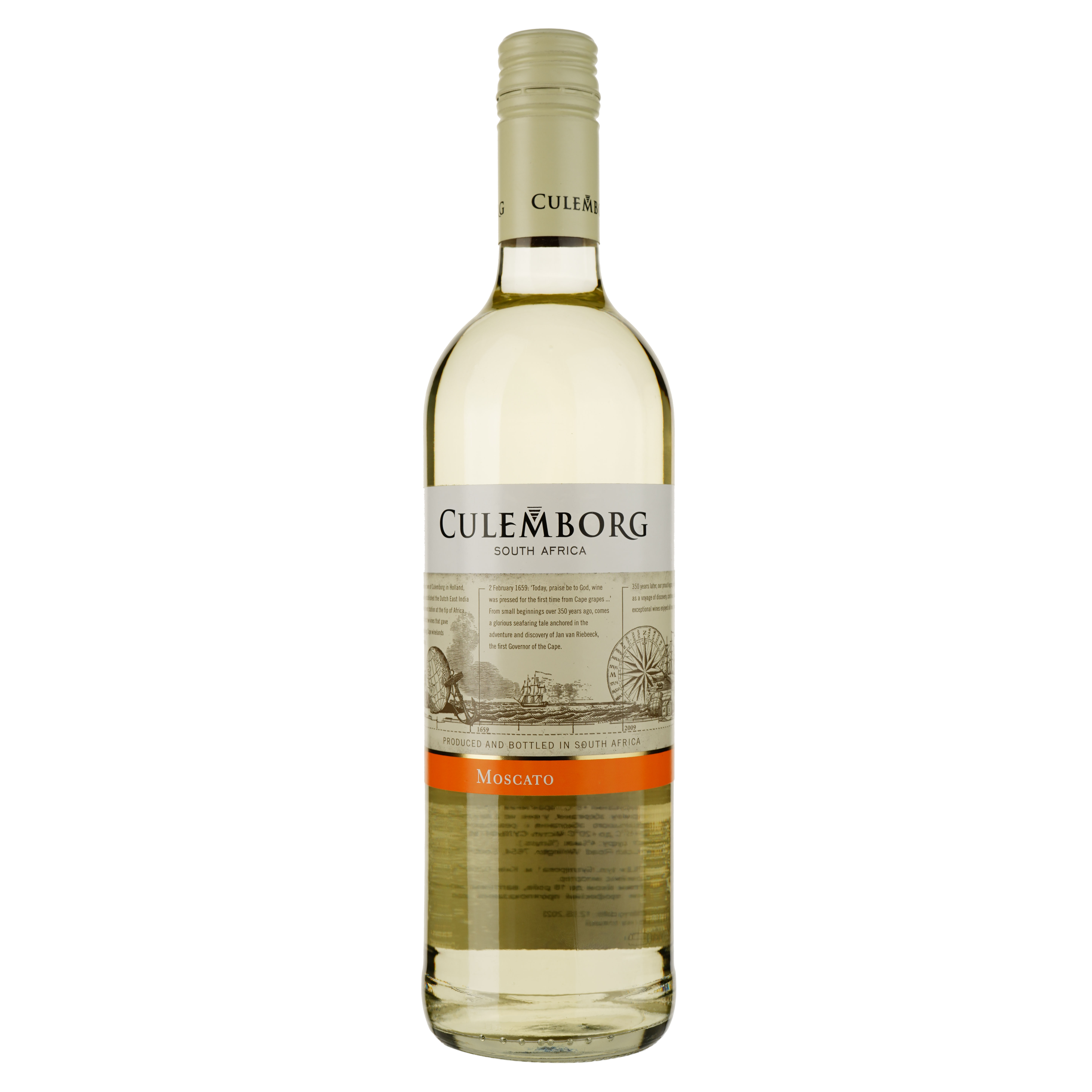 Вино Culemborg Moscato біле напівсолодке 0.75 л - фото 1