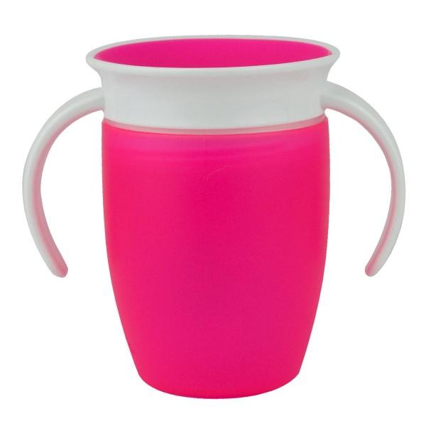 Чашка непроливная Munchkin Miracle 360 с ручками, 207 мл, розовый (01209401.02) - фото 3