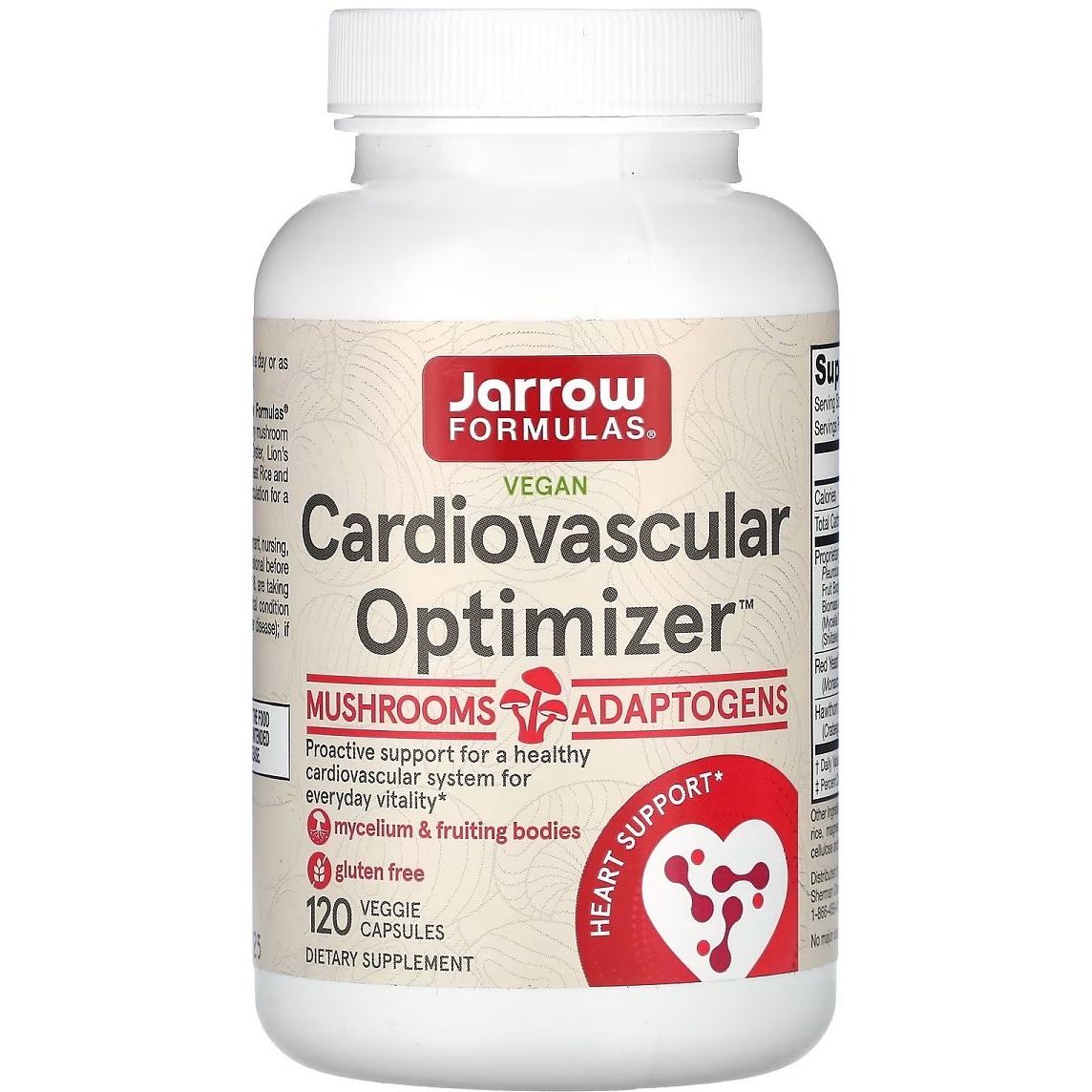 Оптимизатор сердечно-сосудистой системы Jarrow Formulas Cardiovascular Optimizer 120 капсул - фото 1