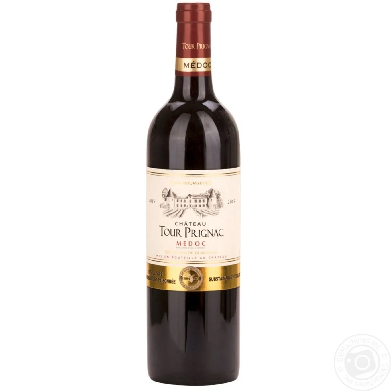 Вино Chateau Tour Prignac, червоне, сухе, 13,5%, 0,75 л (7835) - фото 1