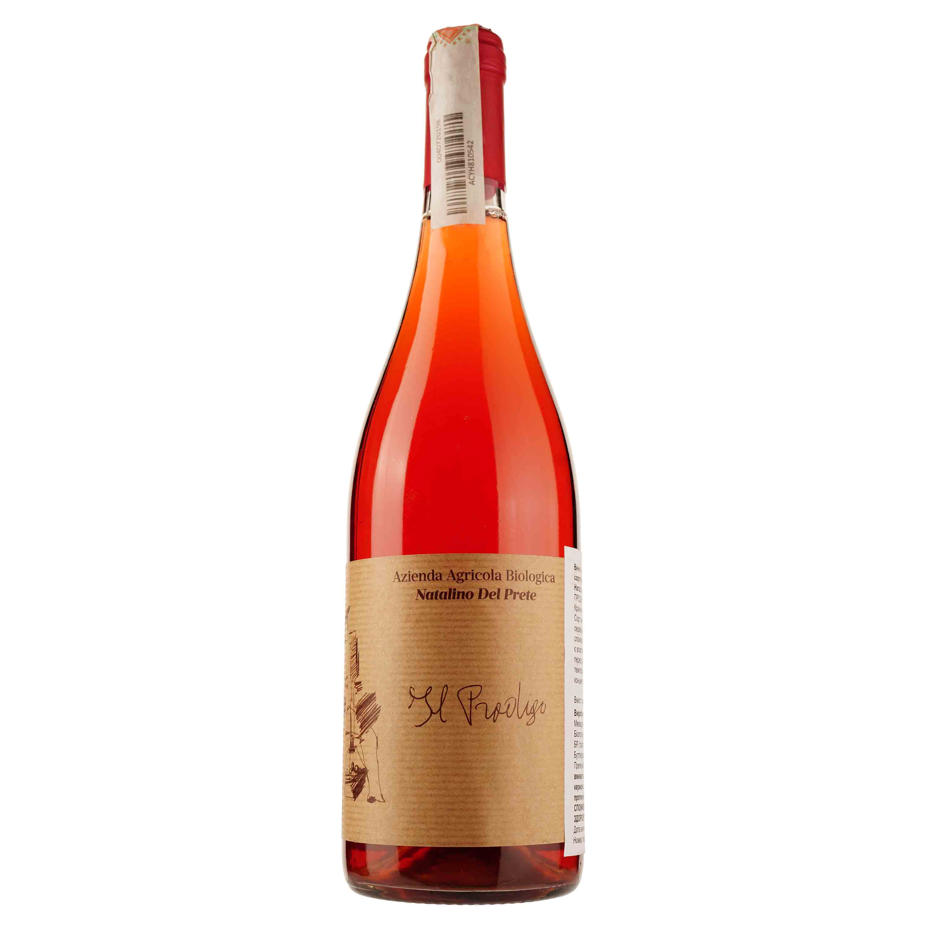 Вино Natalino Del Prete Il Prodigo Rosato 2021 IGT, розовое, сухое, 12%, 0,75 л (890040) - фото 1