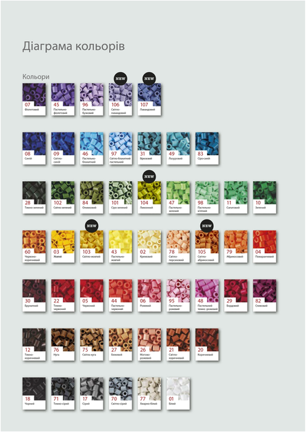 Термомозаика Hama Набор цветных бусин Midi 5+ 10000 шт 10 цветов - фото 2