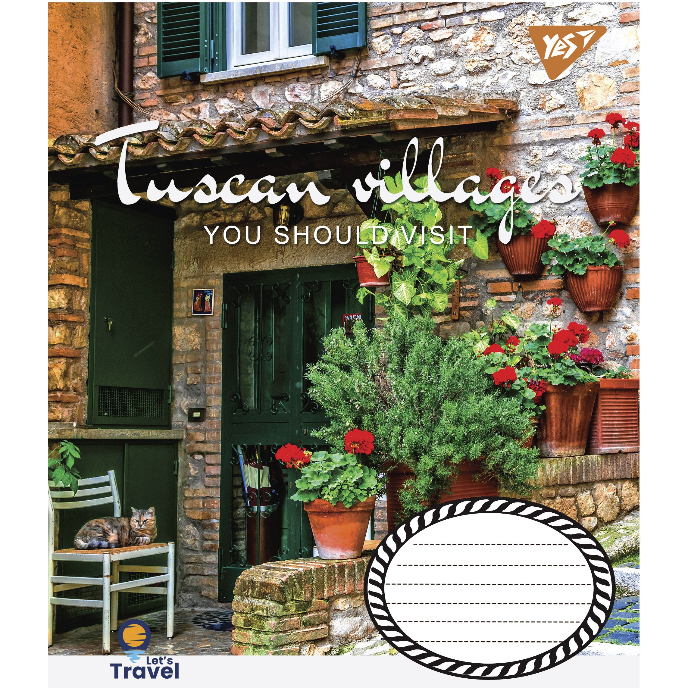 Тетрадь общая Yes Tuscan Villages, A5, в клеточку, 48 листов - фото 2