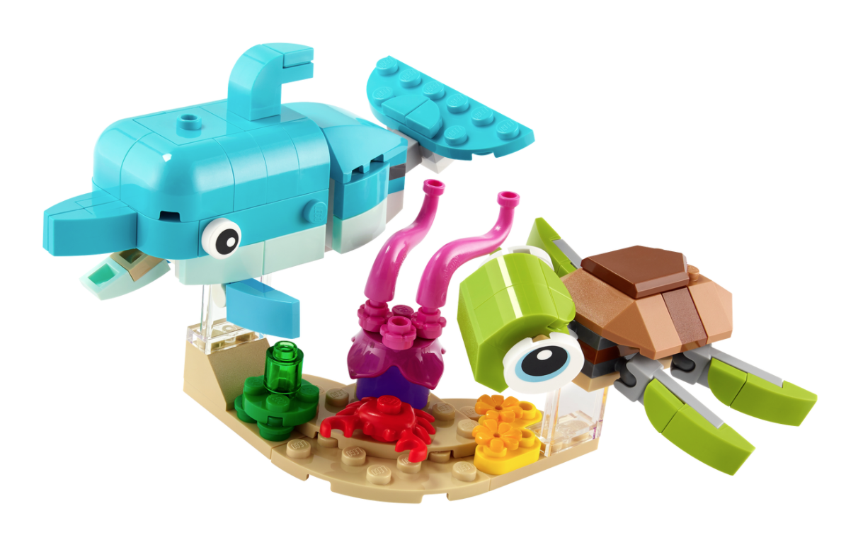 Конструктор LEGO Creator Дельфін і черепаха 3 в 1, 137 деталей (31128) - фото 3